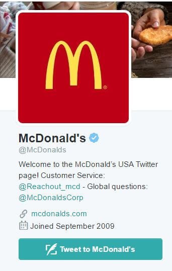 McDonalds Twitter