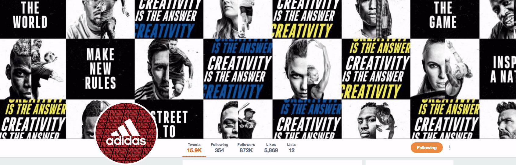 twitter profile and header image examples
