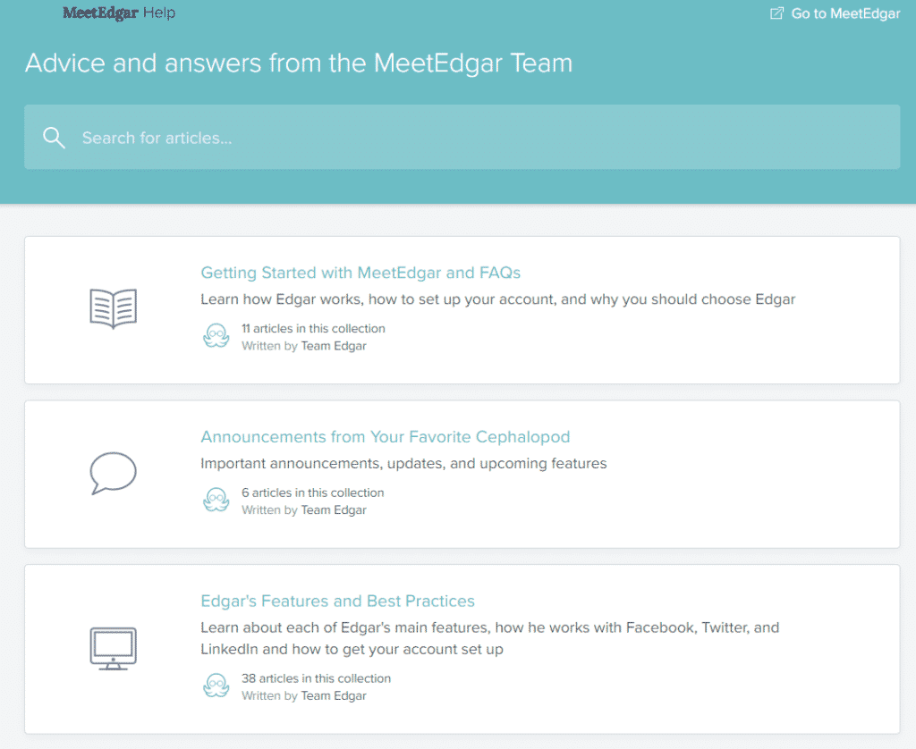 MeetEdgar Knowledge Base