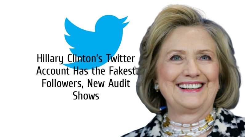 Hillary Clinton’s Twitter Account Has the Fakest Followers, New Audit Shows