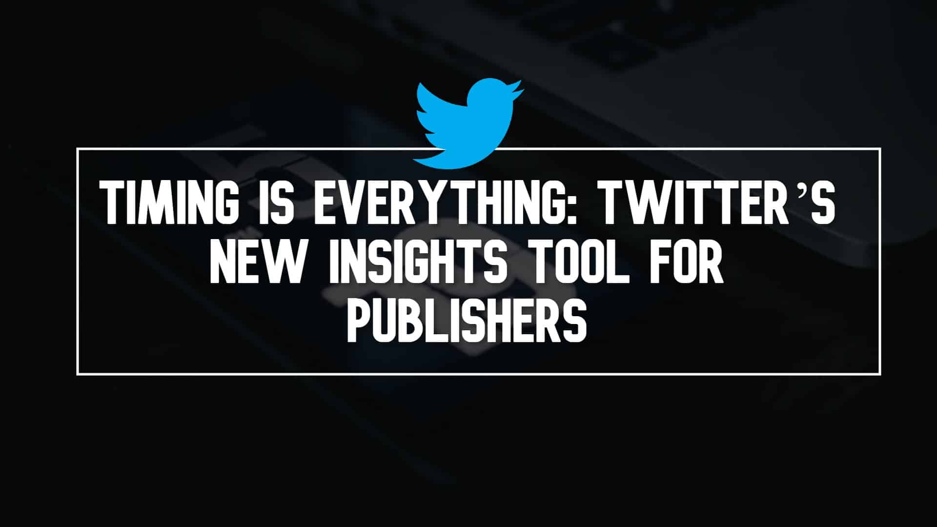 Timing is Everything: Twitter’s New Insights Tool for Publishers