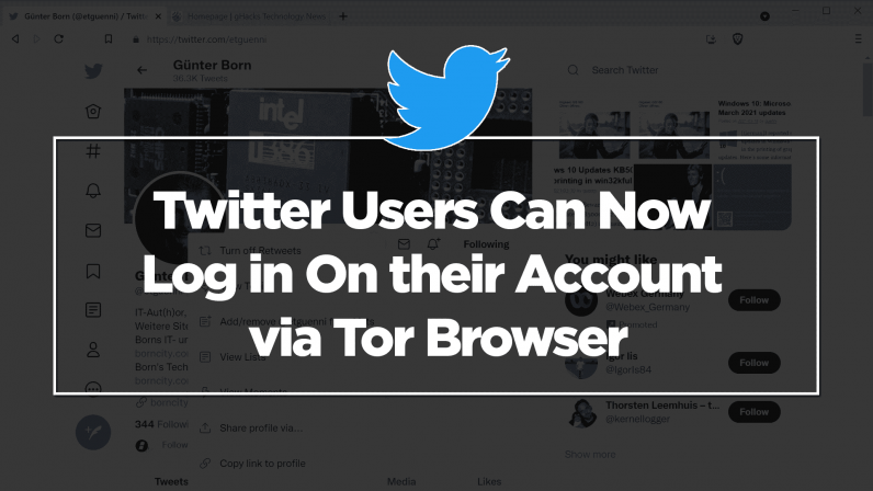 Twitter Users Can Now Log in On their Account via Tor Browser